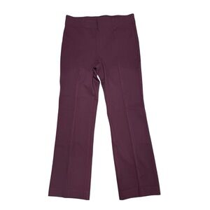 Ann Taylor Women's Burgundy Seamed Pull On Ankle Pants Size Small